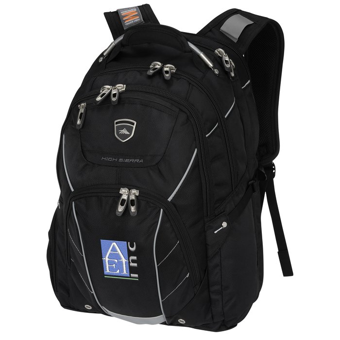 4imprint.ca High Sierra Elite FlyBy 17" Laptop Backpack Embroidered