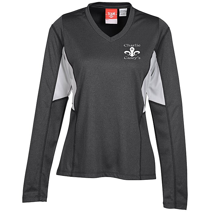 4imprint.ca Excel Performance Long Sleeve Warm Up Shirt Ladies' Screen C134174LS