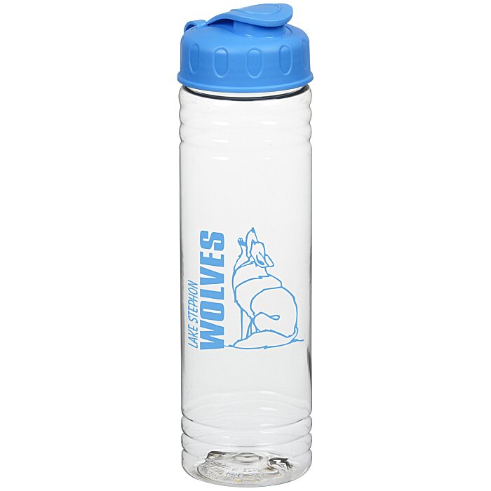 4imprint.ca Clear Impact Halcyon Water Bottle with Flip Lid 24 oz