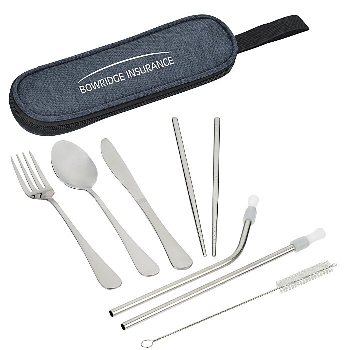 4imprint.ca Stainless Cutlery Set in Case C160787