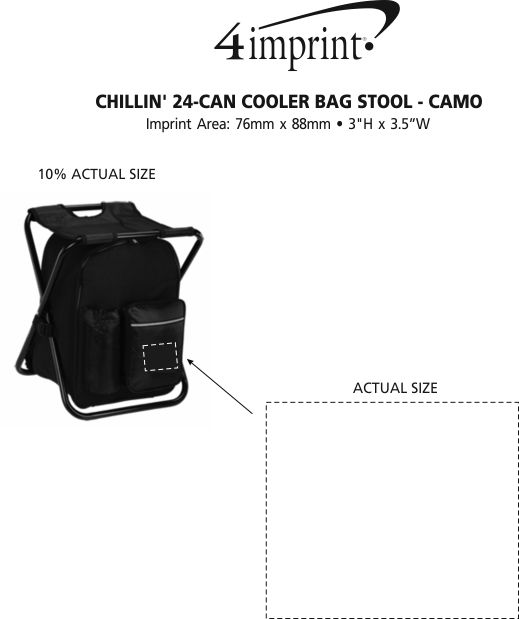 4imprint.ca Chillin' 24Can Cooler Bag Stool C132211