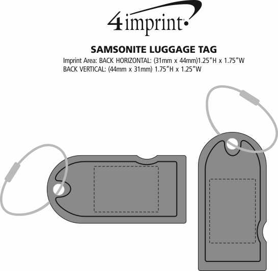 4imprint.ca Samsonite Luggage Tag C142902