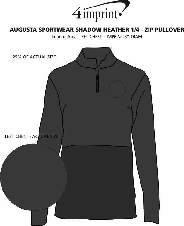 4imprint.ca Contrast Zipper Performance 1/4Zip Pullover C154175