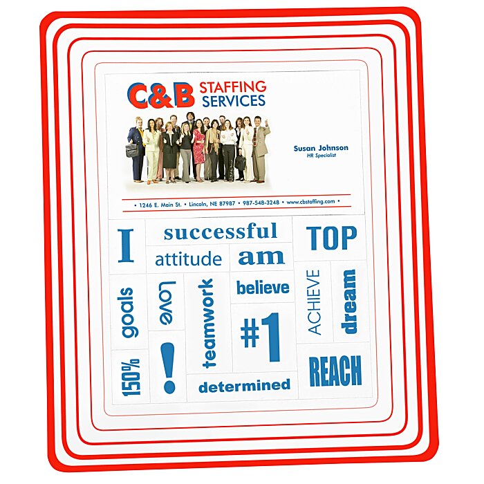 Picture Frame with Business Card & Word 6775