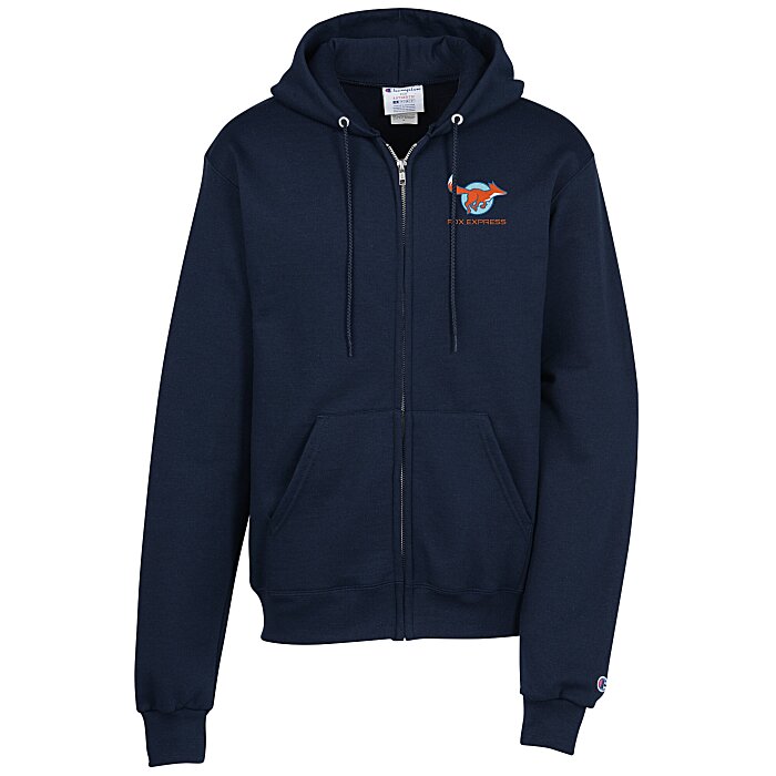 Champion Powerblend FullZip Hoodie Embroidered 9920E