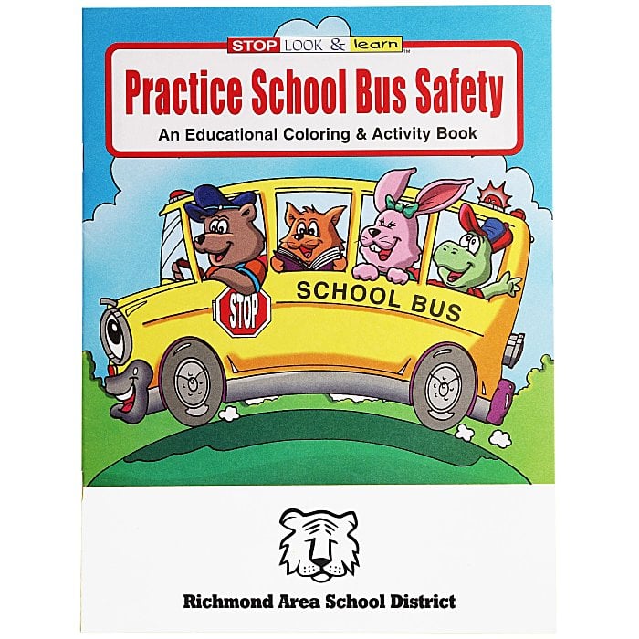 Practice School Bus Safety Coloring Book 1034SBS
