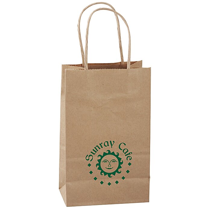 Kraft Paper Brown Shopping Bag 81/4" x 6" 166086B
