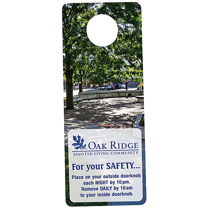 Flexible Plastic Door Hanger Full Color 104993FC