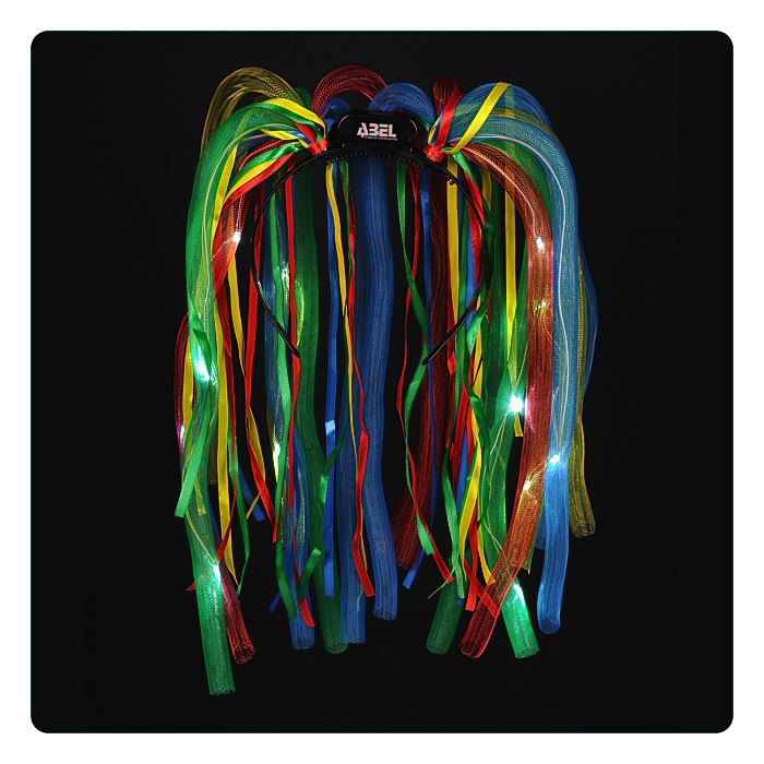 LED Noodle Headband Multicolor 118461MUL