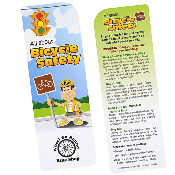 Just the Facts Bookmark Bicycle Safety 110336BS