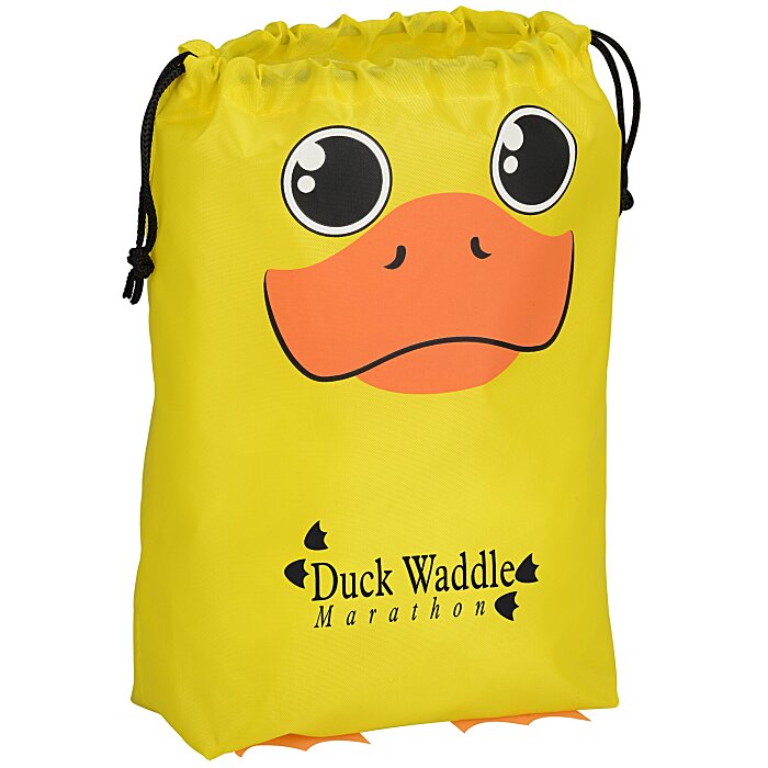 Paws and Claws Drawstring Gift Bag Duck 121467DK
