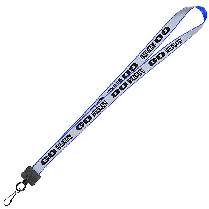 Reflective Lanyard 3/4" 32" Metal Swivel Snap Hook