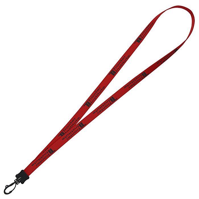 Smooth Nylon Lanyard 1/2" 36" Plastic Swivel Snap