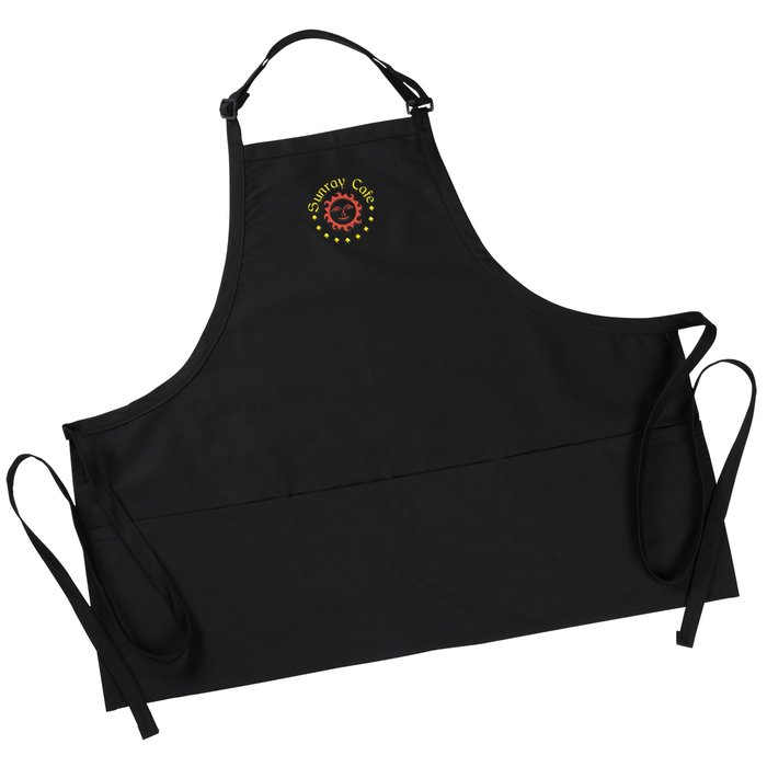 Bib Apron with Three Pockets 122016