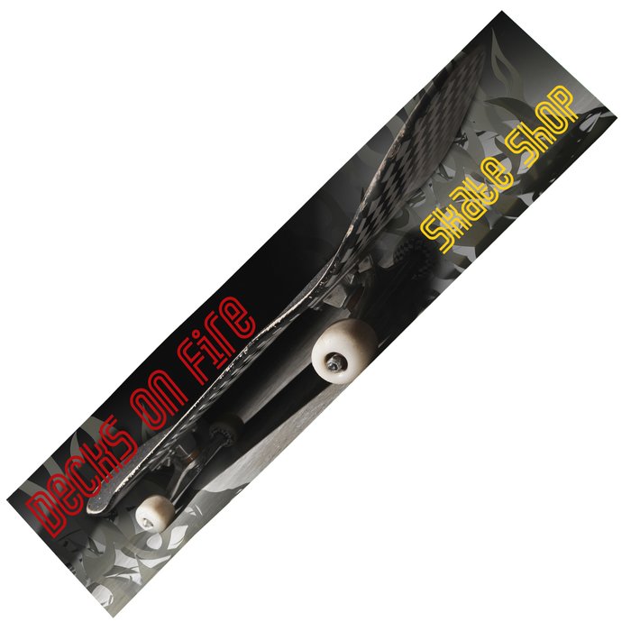 Removable Vinyl Bumper Sticker 3" x 111/2" Full