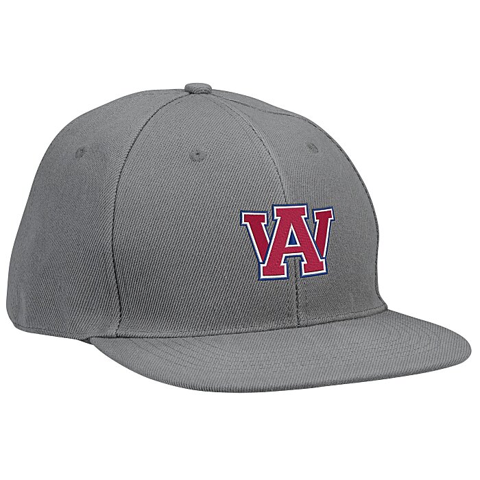 Snap Back Flat Bill Cap Embroidered 131206E