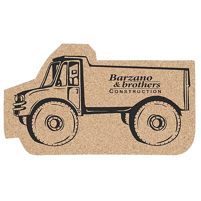 Large Cork Coaster Dump Truck 131167DU