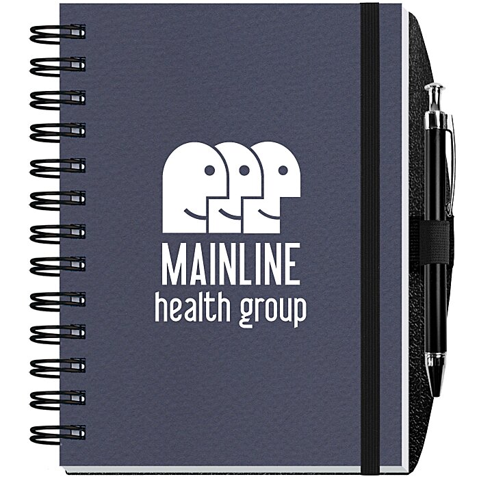 Textured Paperboard Journal with Pen 7" x 5" 100 sheet