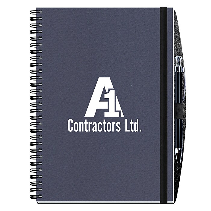 Textured Paperboard Journal with Pen 10" x 7" 50 sheet