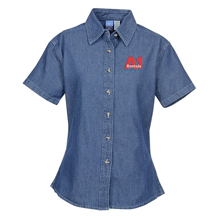 Utility Short Sleeve Denim Shirt Ladies' 132356LSS