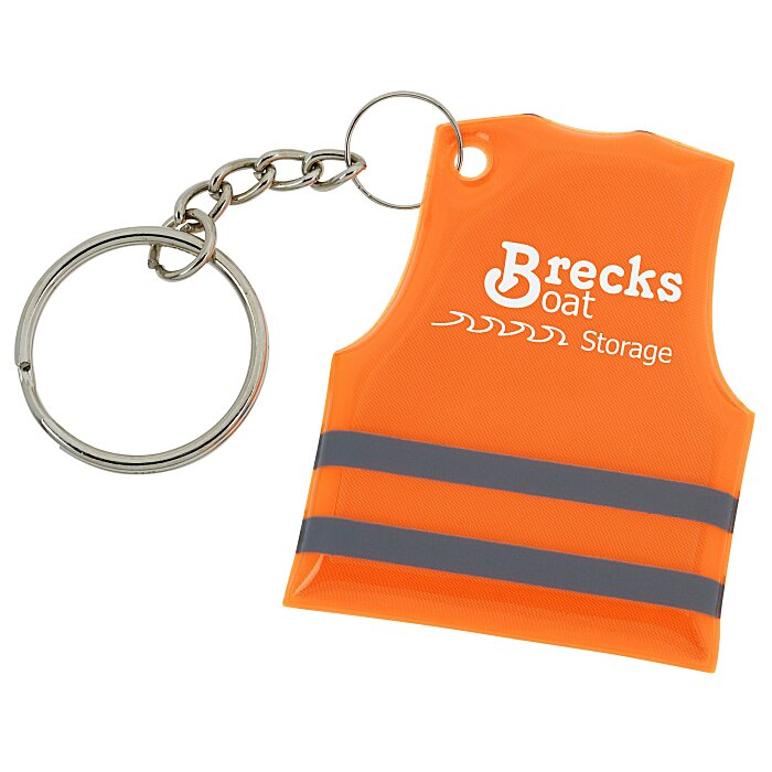 Reflective Safety Vest Keychain 132675