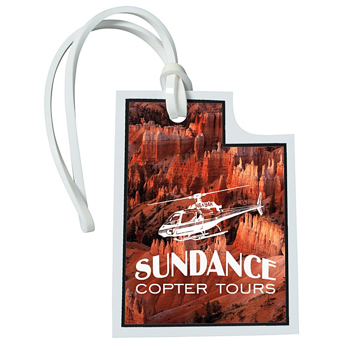 Soft Vinyl FullColor Luggage Tag Utah 134139UT