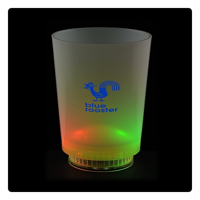 LightUp Frosted Glass 11 oz. Multicolor 24 hr