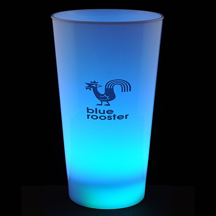 LightUp Frosted Glass 17 oz. Multicolor 24 hr