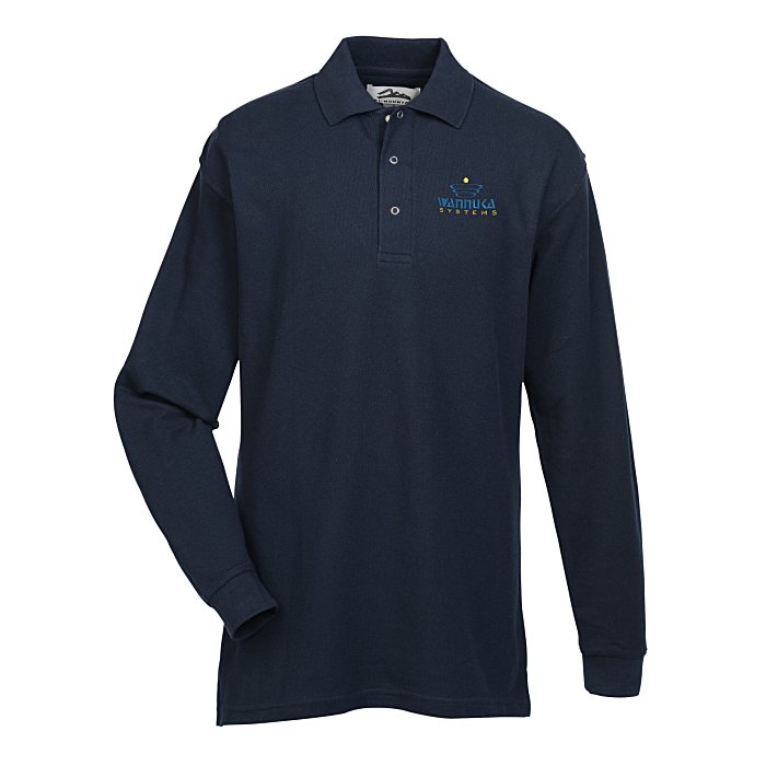 Enterprise Long Sleeve Snap Placket Polo Men's 135710M