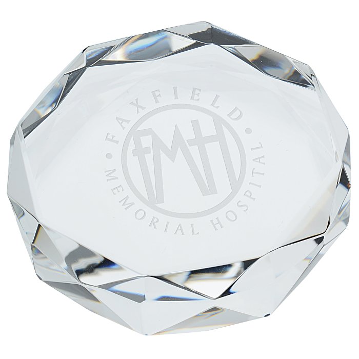 Gem Cut Crystal Paperweight 136876