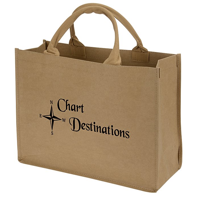 Washable Kraft Paper Fabric Tote 12" x 16" 1389141216