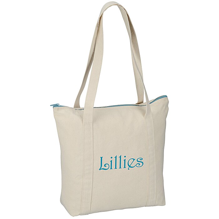 Chroma Zip 10 oz. Cotton Tote 13" x 15" 1412611315