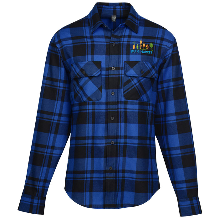 Plaid Flannel Shirt Men's 142041M