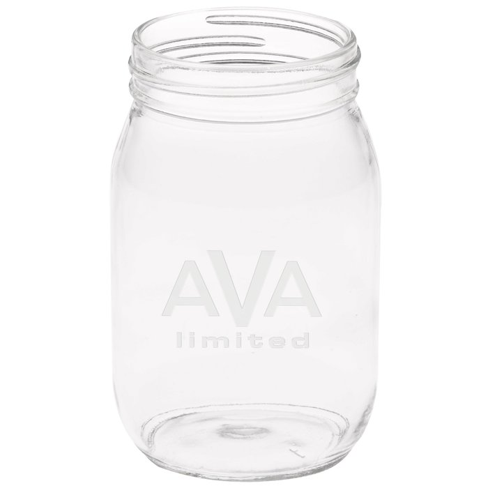 Mason Jar 16 oz. Deep Etch 142834DE