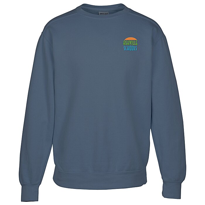 Comfort Colors GarmentDyed Crew Sweatshirt Embroidered