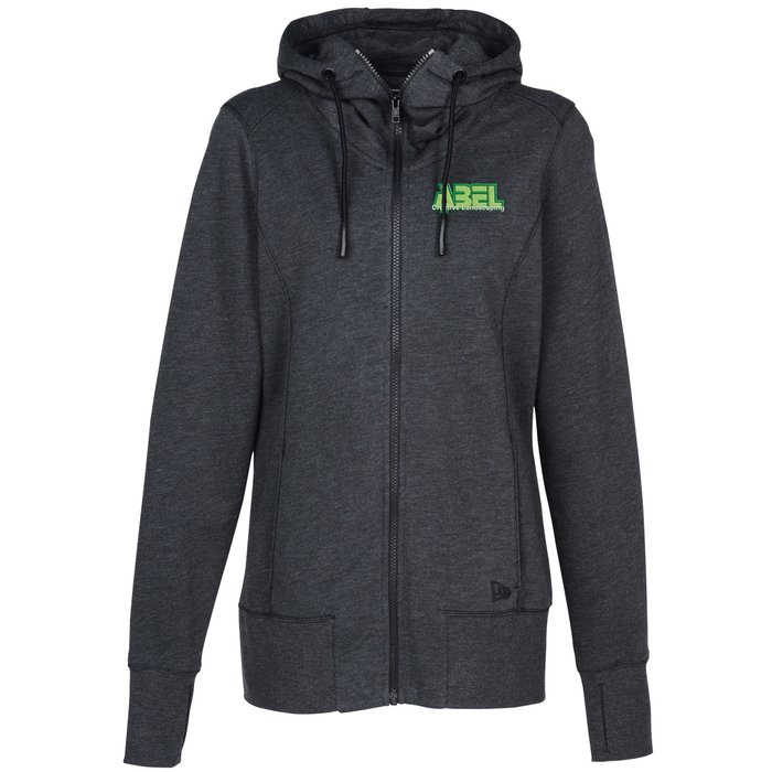 New Era TriBlend FullZip Hoodie Ladies' Embroidered