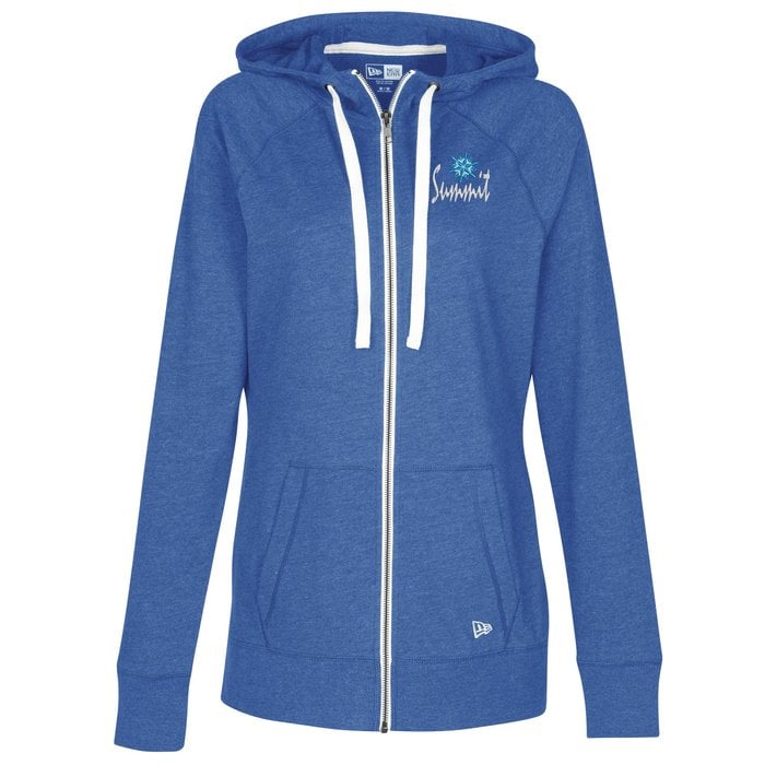 New Era Sueded Cotton FullZip Hoodie Ladies