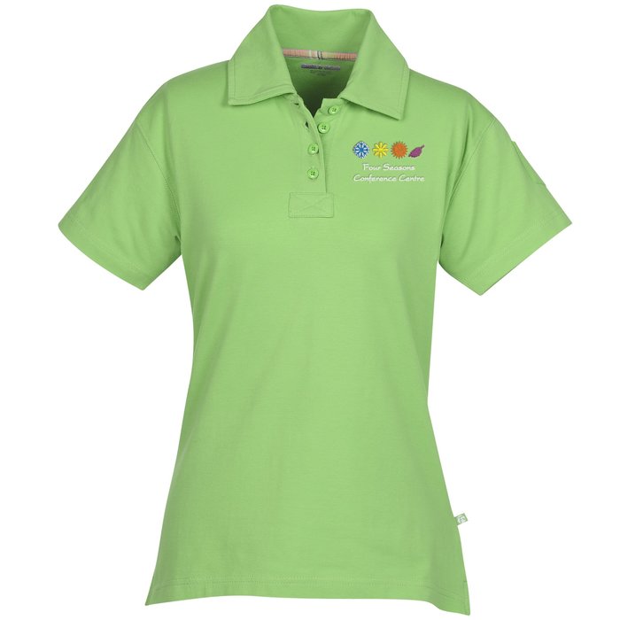 Ringspun Combed Cotton Jersey Polo Ladies' Embroidery