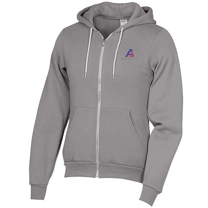 American Apparel Flex Fleece Zip Hoodie Solid