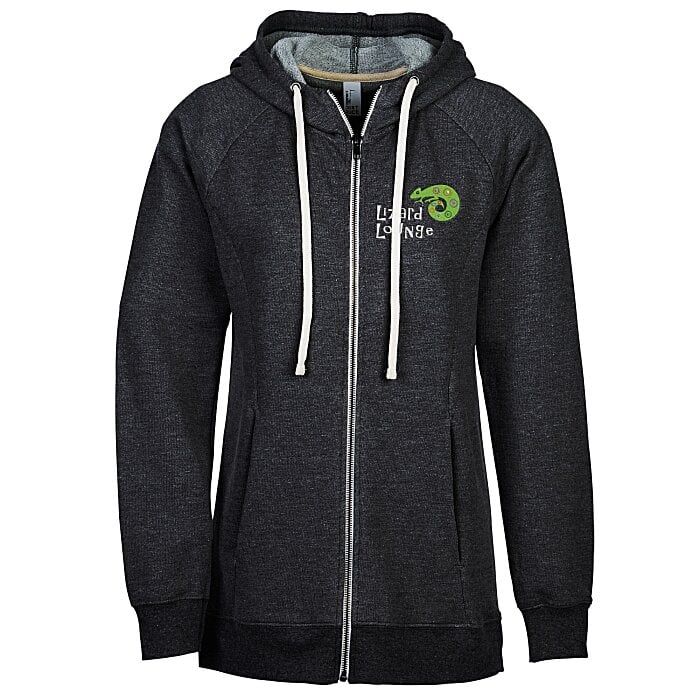 Optimal TriBlend FullZip Hoodie Ladies' Embroidered