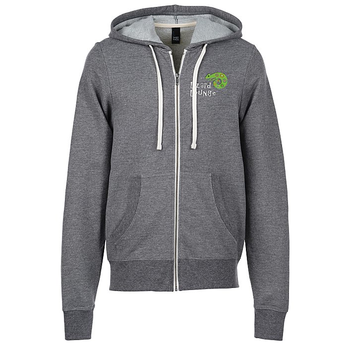 Optimal TriBlend FullZip Hoodie Men's Embroidered 148256ME