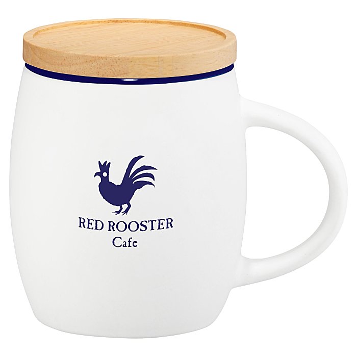 Hearth Coffee Mug with Wood Lid Coaster 14 oz. 139798S