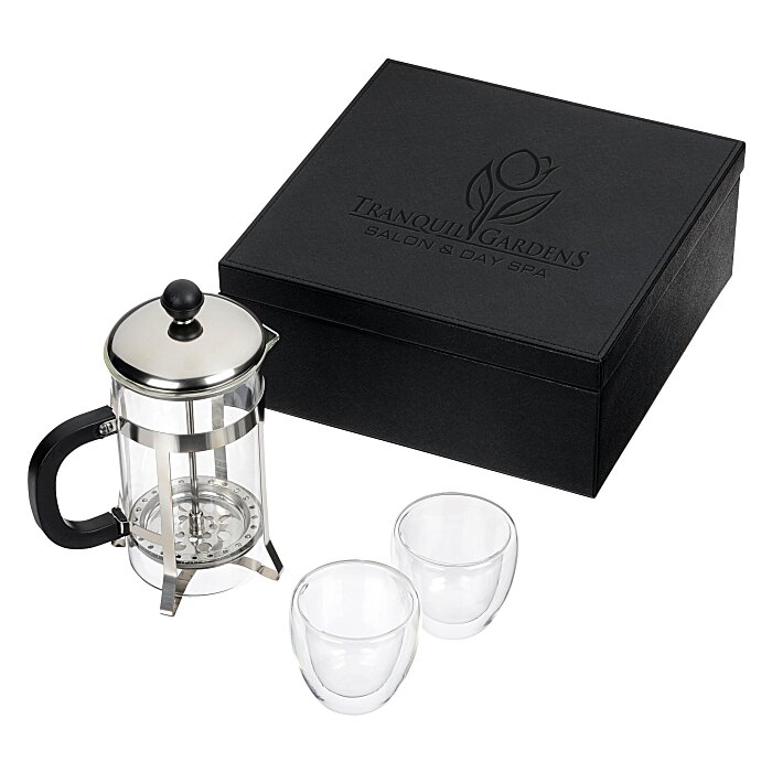 Modena Coffee Press and Glass Set 155252