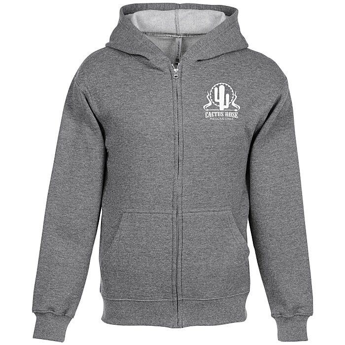 Lightweight 7 oz. Fleece FullZip Hoodie Screen 157421S