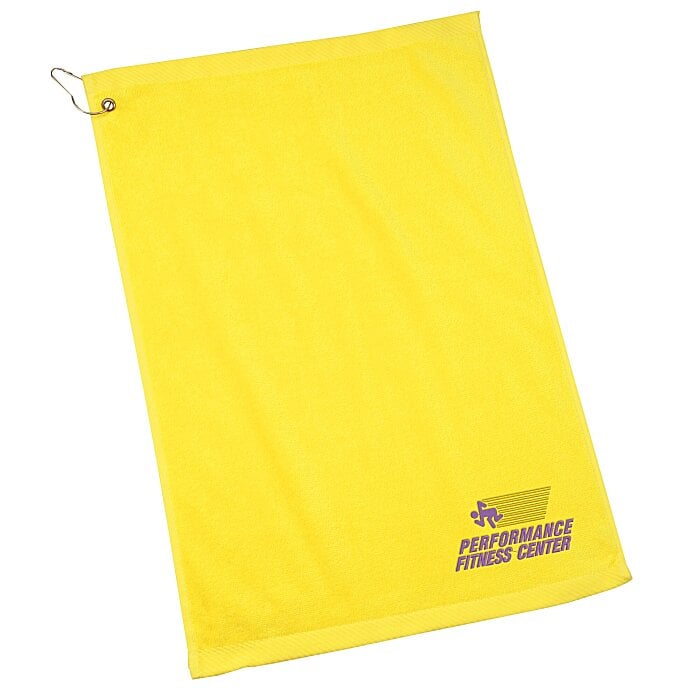Golf Towel with Grommet and Clip 24 hr 110437G24HR