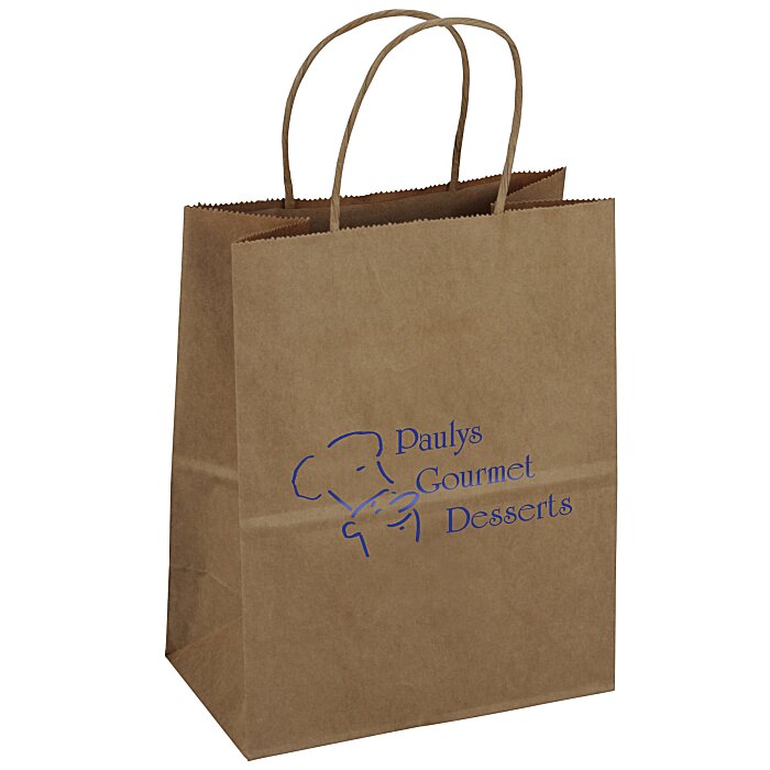 Kraft Paper Brown Shopping Bag 93/4" x 73/4" 166097B