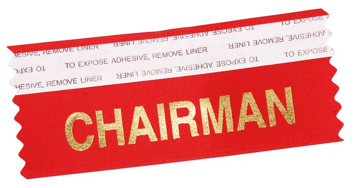 Stock Badge Ribbons 15/8" x 4" 109511 Imprinted with