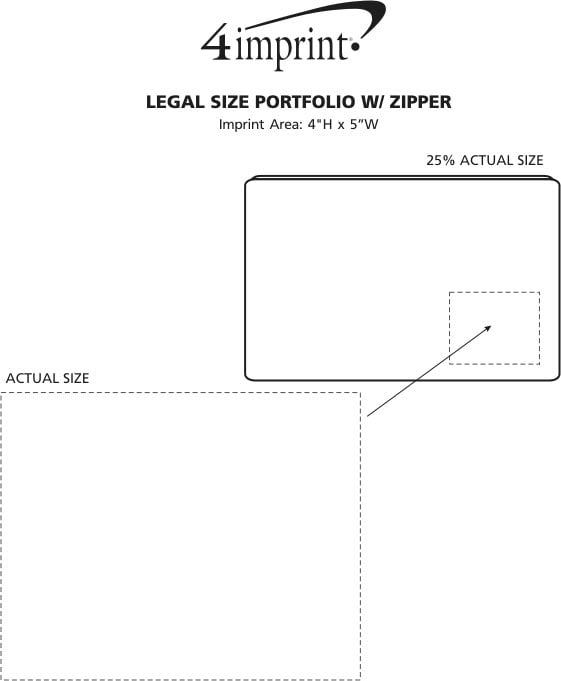 Legal Size Portfolio with Zipper 106275