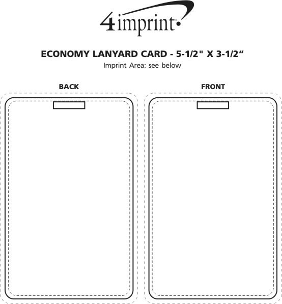 Laminated Card Stock Lanyard Card 51/2" x 31/2" 114378
