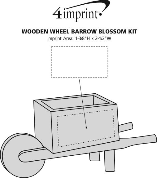 Wooden Wheel Barrow Blossom Kit 136027